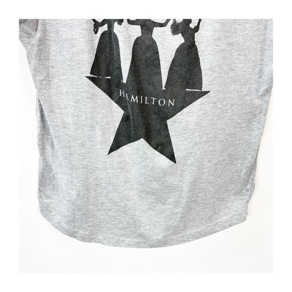 Creative Goods Hamilton Schuyler Sisters Star Tee Size M Women Grey Broadway - Picture 3 of 9